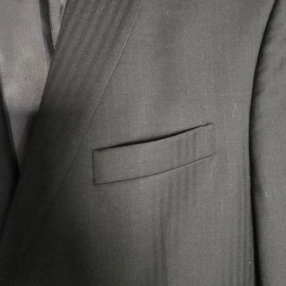 Ralph Lauren Black Tone On Tone Stripe Men's Suit Jacket Blazer
